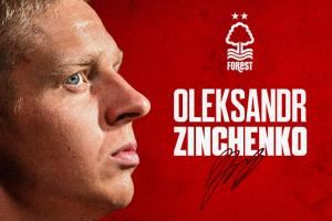 官方：阿森纳后卫津琴科租借加盟诺丁汉森林，租期一个赛季